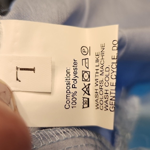 Pastel multicolor tiered dress 3/4 sleeve L XL pink yellow green blue prariecore - Picture 14 of 16